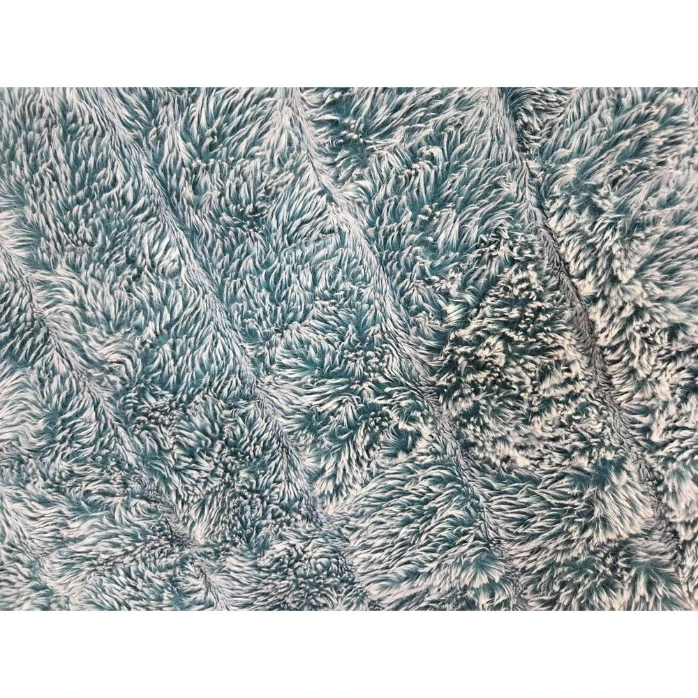 Minkyholic Handmade Minky Blanket 57x33 Frosted Teal Luxe Cuddle Plush Throw